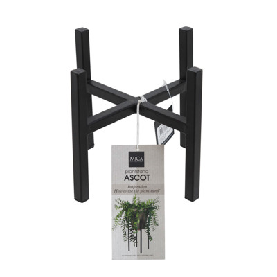 MICA DECORATIONS PLANT STAND 6 INCH BLACK