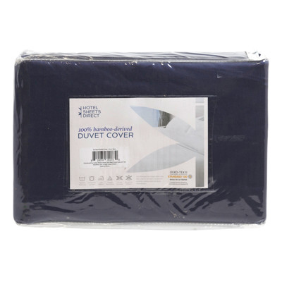 HOTEL SHEET DIRECT 100% BAMBOO-DERIVED DUVET COVER BLUE KING REF #B07RWWHMTO