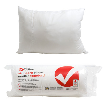 GIANT VALUE STANDARD PILLOW WHITE 20 X 28 REF #P-CDN-S/J-R