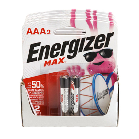 ENERGIZER MAX 2PK AAA BATTERY CARDED 6PC PDQ NO ONLINE SALES ENERGIZER MAX 2PK AAA BATTERY CARDED 6PC PDQ NO ONLINE SALES