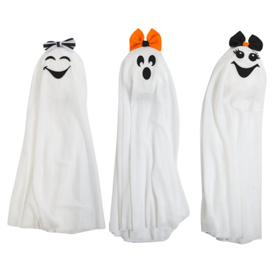 GHOST HANGING DECOR 20IN 3AST FRIENDLY FACES HLWN/HT