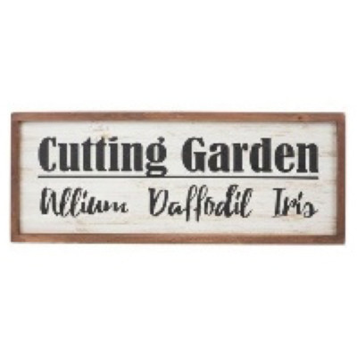 WALL SIGN 23.5X9.5 CUTTING GARDEN