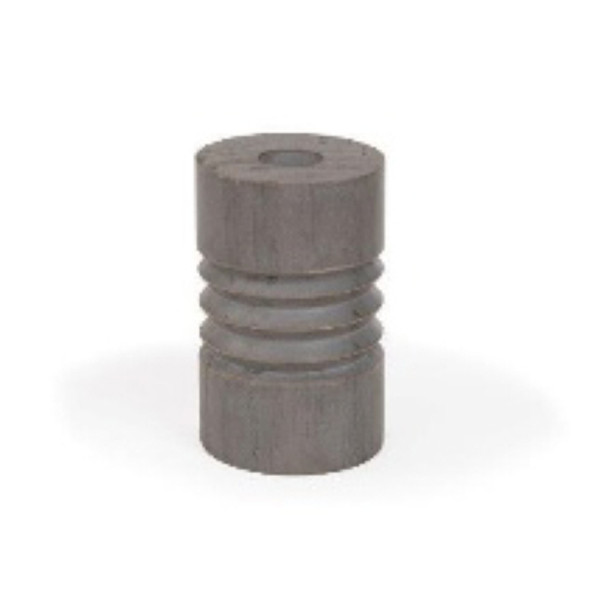 VASE 3.75X3.75X6 RING TURNED PINE GRAY