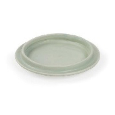CANDLE DISH 6.25X6.25 GREEN