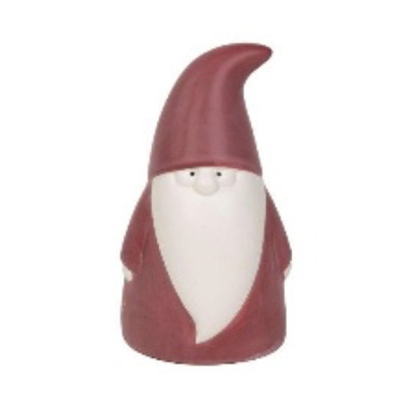 TABLETOP DECOR 4X4X7 JOLLY SANTA RED