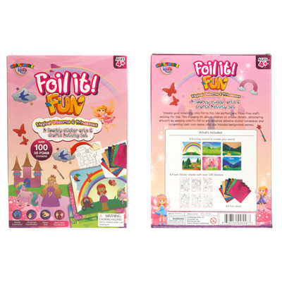 FOIL IT FUN MAGICAL UNICORNS & PRINCESSES STICKER ARTS AND CRAFTS ACTIVITY SET