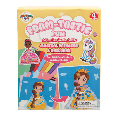 FOAM-TASTIC FUN A MESS FREE CREATIVE ACTIVITY MAGICAL PRINCESS & UNICORNS