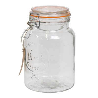 CANISTER 43OZ BAIL&TRIG RETROWARE FRESH GLASS