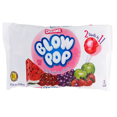BLOW POPS ASSORTED 10.4 OZ BAG IN COUNTER DISPLAY