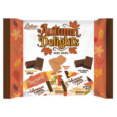 PALMER HALLOWEEN AUTUMN DELIGHTS 10 OZ LAYDOWN BAG IN COUNTER DISPLAY
