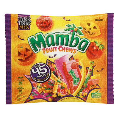MAMBA ASSORTED TRICK OR TREAT MIX 17.6 LAYDOWN BAG IN COUNTER DISPLAY