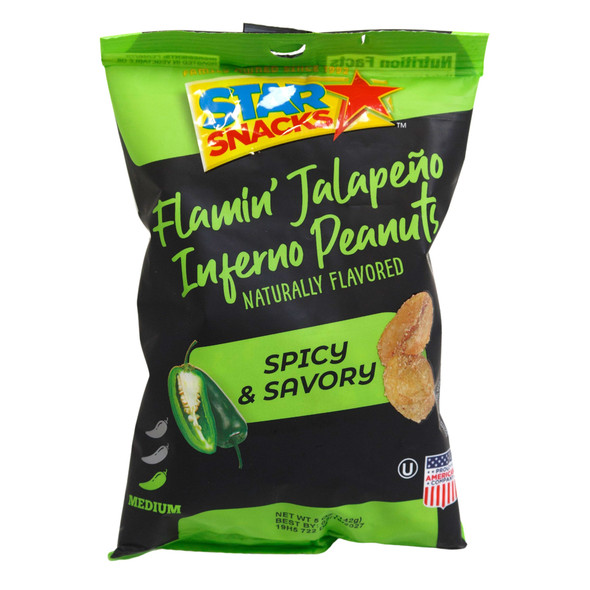 NUTS FLAMIN JALAPENO INFERNO PEANUTS 5OZ