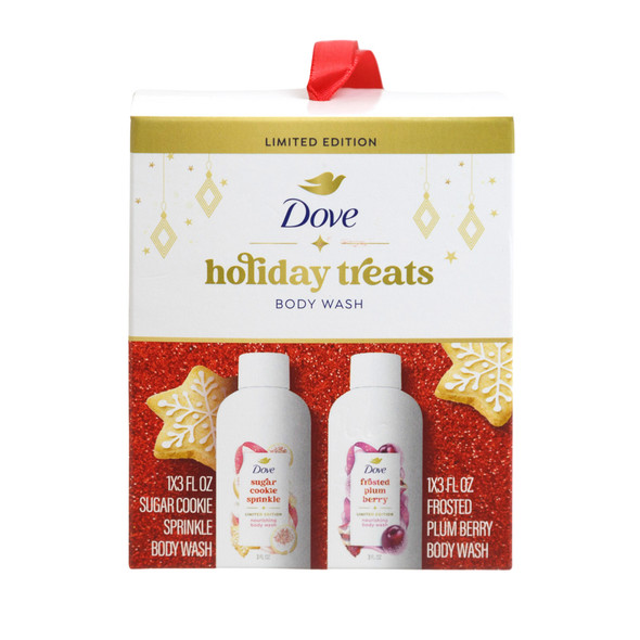 DOVE BODY WASH SET 3 OZ HOLIDAY TREATS LIMITED EDITION *5.00*