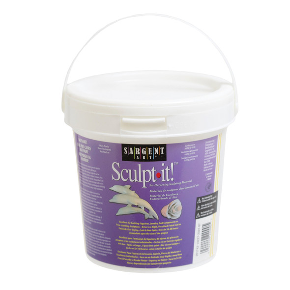 SCULPT- IT 2LB AIR HARDENING CRAFT MATERIAL RESEALABLE TUB SARGEN ART