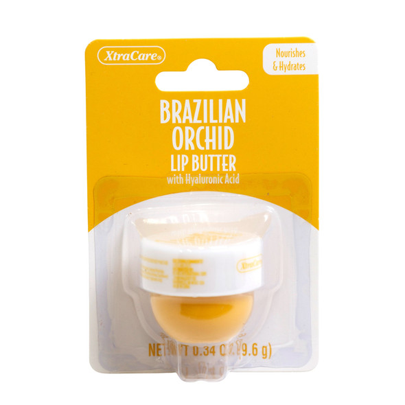 LIP BUTTER .34OZ BRAZILIAN ORCHID JAR SPA LUXURY CARDED