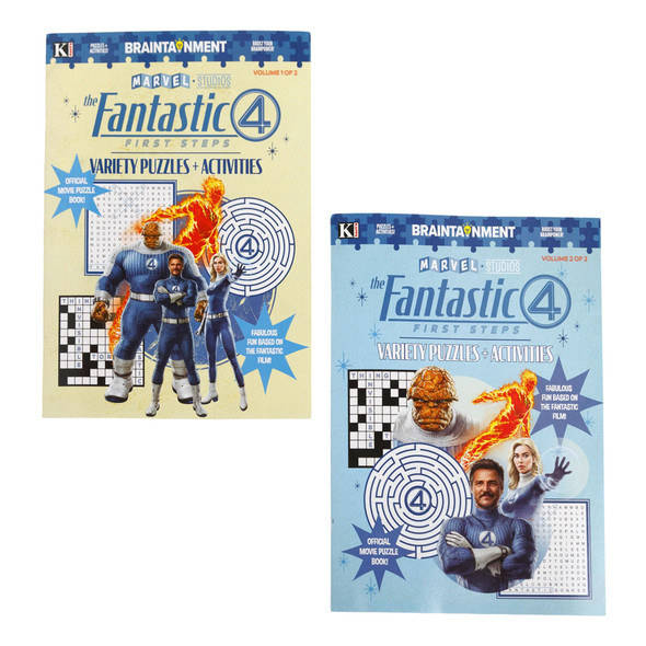 MARVEL FANTASTIC 4 VARIETYPUZZLES + ACTIVITIES 2 ASSORTED IN FLOOR DISPLAY