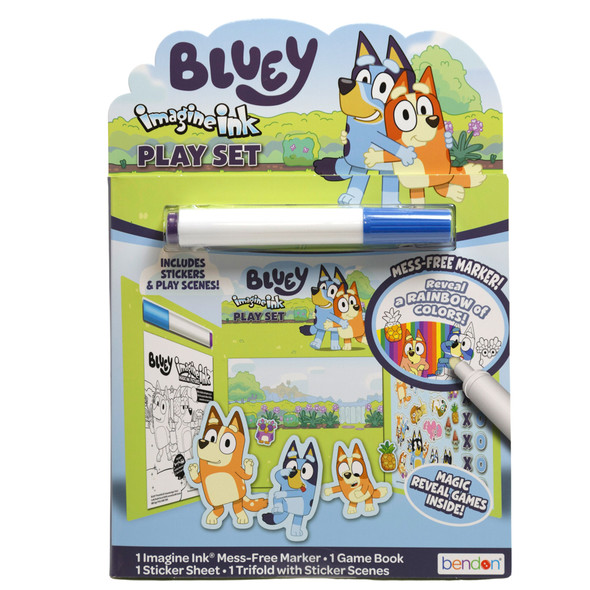 IMAGINE INK BLUEY PLAYSET W/STICKERS & PLAY SCENES