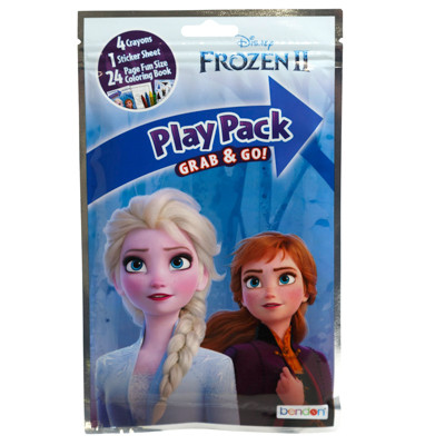PLAY PACK FROZEN2 4CRAYONS, 25STICKERS , 24PG FUN SIZE COLOR BOOK