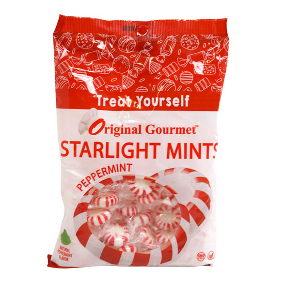 PEPPERMINT STARLIGHT MINTS 10 OZ PEG BAG