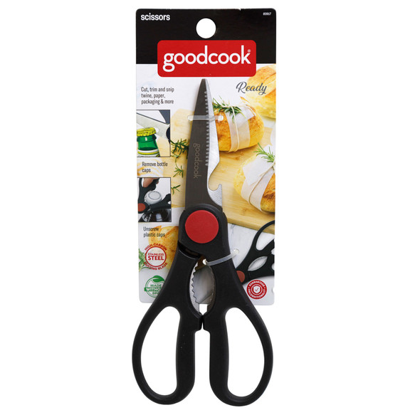 SHEARS STAINLESS STEEL/PLASTIC GOODCOOK CARDED