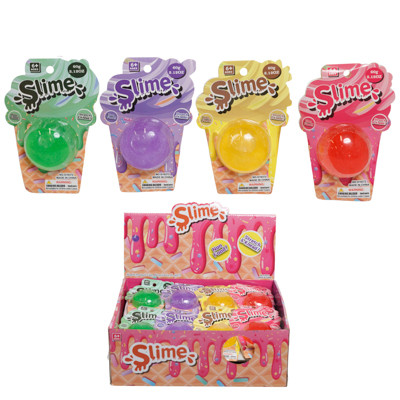 SLIME FRUITY ICE CREAM 60G/2.12OZ PEGGABLE CARD IN 24PC PDQ