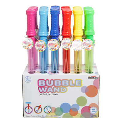BUBBLE WAND 15IN W/NEW HANDLE 6AST COLORS IN 24PC PDQ