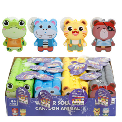 WATER SQUIRTER CARTOON ANIMAL 4AST 4IN/36PC PDQ/BASKET STUFFER/PARTY FAVOR/LABEL