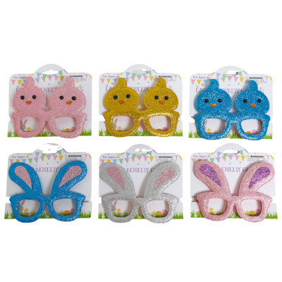GLASSES EASTER NOVELTY BUNNY EAT/CHICK STYLES 3 COLORS EA ON TCD