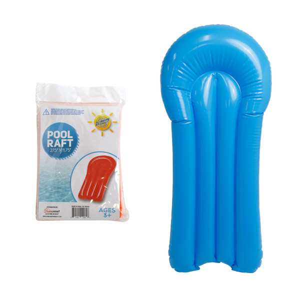 POOL RAFT 27.5 X 11.75IN 4AST COLORS INSERT CARD/OPP BAG