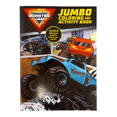 COLORING BOOK MONSTER JAM IN 24PC DISPLAY BOX SELL IN USA ONLY