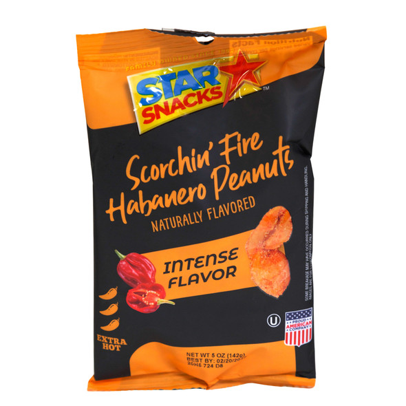NUTS SCORCHIN FIRE HABANERO PEANUTS 5OZ
