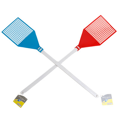 FLY SWATTER GIANT 31.5INL X 6.7W PLASTIC W/MESH HEAD 2AST COLORS EA/HT