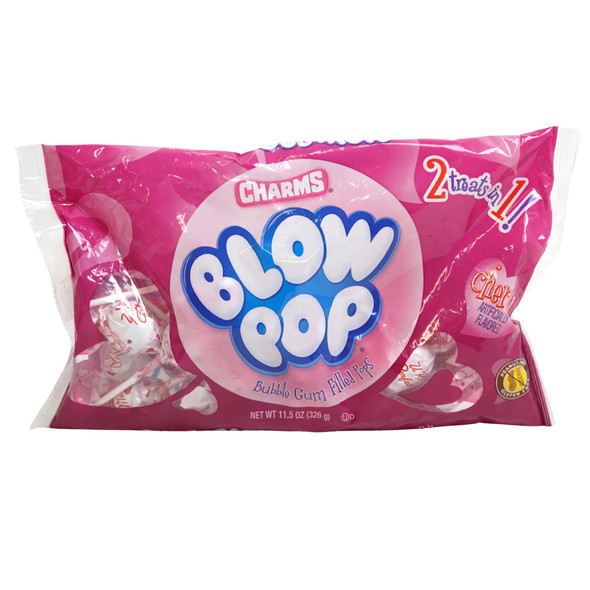 CHARMS VALENTINES BLOW POPS 11.5 OZ STAND UP POUCH