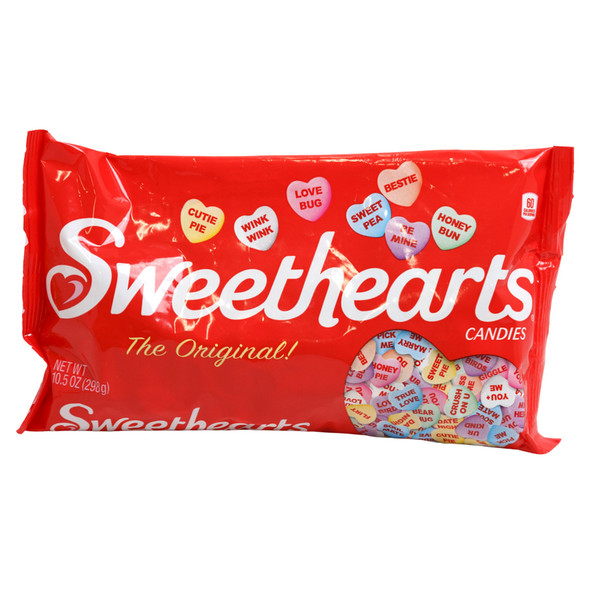 SWEETHEARTS 10.5 OZ PILLOW BAG COUNTER DISPLAY