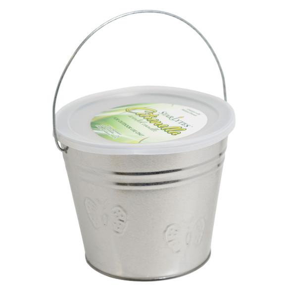 CITRONELLA CANDLE 15 OZ. GALVANIZED BUCKET