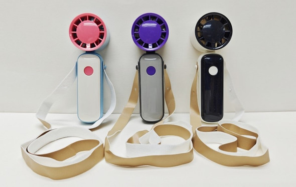 FAN MINI PERSONAL W/LANYARD 3 SPEEDS ADJUSTABLE POSITION USB RECHARGE 5.35H COLOR BOXED