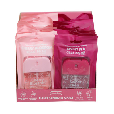 HAND SANITIZER 1OZ 24PC DISPLAY SWEET PEA AND CHERRY BLOSSOM