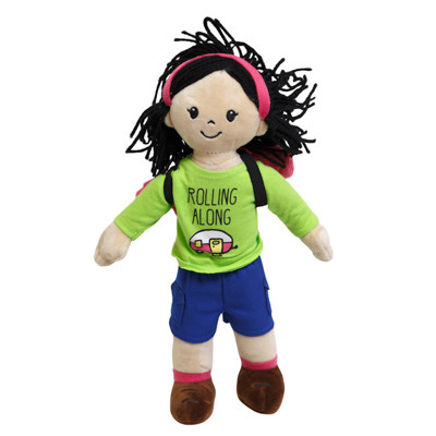 PLUSH 12IN OUTDOORSY DOLL ROLLING ALONG RIVER (10.00)