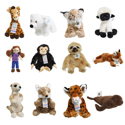 PLUSH 9-16IN RANDOM ASSORTED ANIMALS/PILLOWS/DOLLS/PUPPETS