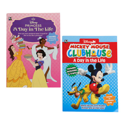 DISNEY A DAY IN THE LIFE ACTIVITY BOOK PRINCESS/MICKEY COUNTER DISPLAY