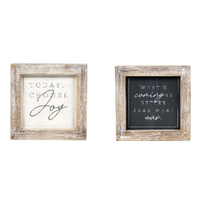 WALL SIGN 10X10X2 JOY/BETTER REVERSIBLE (34.00)