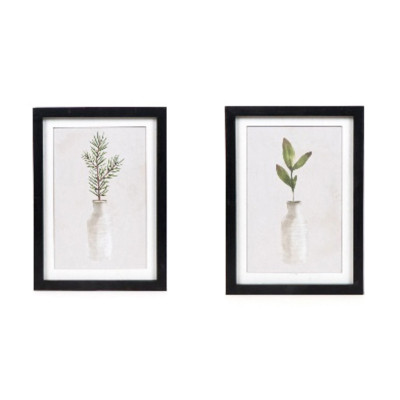 WALL SIGN 11X15X1.5 PLANTS IN VASE REVERSIBLE  (32.00)