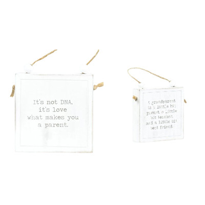 WALL SIGN 7X7X1.5 FATHER REVERSIBLE WOOD (8.00)