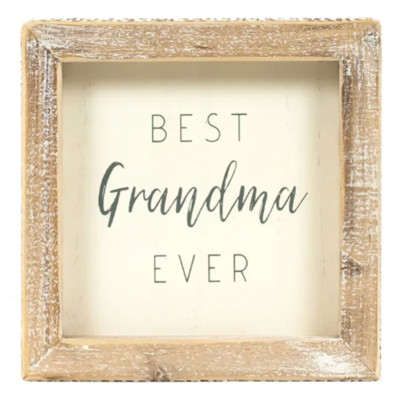 WALL SIGN 5X5X1.5 GRANDMA WOOD (10.00)