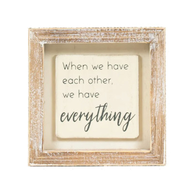 WALL SIGN 5X5X1.5 EVERYTHING WOOD (10.00)