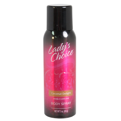 BODY SPRAY 3-OZ COCONUT DELIGHT LADY'S CHOICE