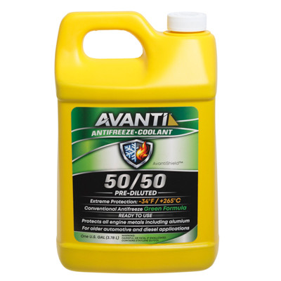 ANTIFREEZE COOLANT 1GALLON 50/50 PRE-DILUTED GREEN FORMULA AVANTI