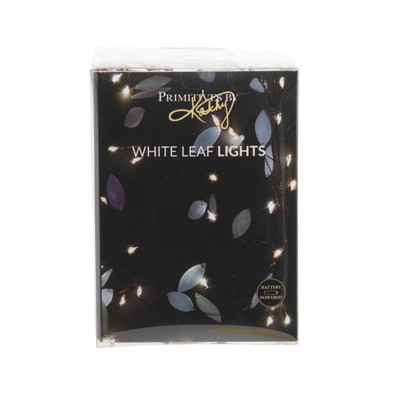 STRING LIGHTS 59IN LONG/12IN CORD/100 LIGHTS COTTAGE LEAF LIGHTS/WIRE/PLASTIC