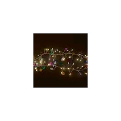 STRING LIGHTS 59IN LONG/12IN CORD/100 LIGHTS ROUND MULTI LIGHTS/WIRE/PLASTIC