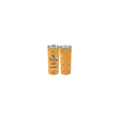 TUMBLER 20OZ 3X7.75 COFFEE DONT COWBOY BEFORE COFFEE STAINLESS STEEL/PLASTIC
